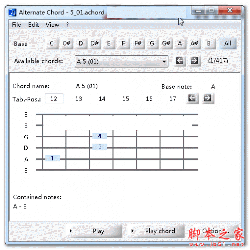 乐谱和弦模式软件(Alternate Chord) v1.840 英文免费安装版