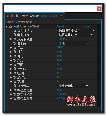 AE调色插件(Koji Advance) v1.0.0.8 汉化版