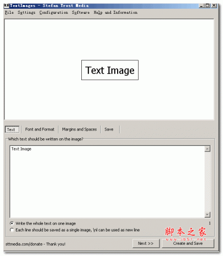 文字转图片工具Text Images V1.1 绿色免费版