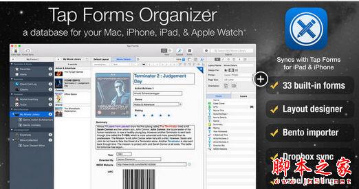 Tap Forms Organizer For Mac(智能数据库应用软件) 3.5.8 苹果电脑版