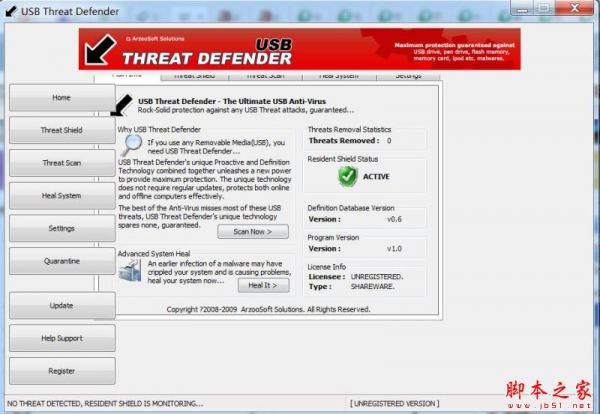 USB Threat Defender(病毒主动扫描软件) V1.0 安全免费安装版