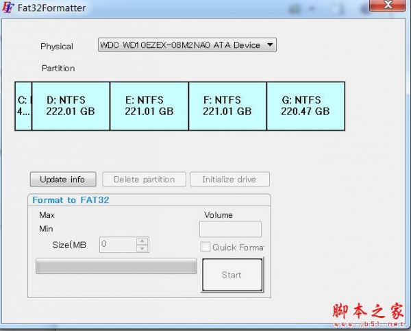 Fat32Formatter(Fat32格式化工具) V1.1 免费绿色版