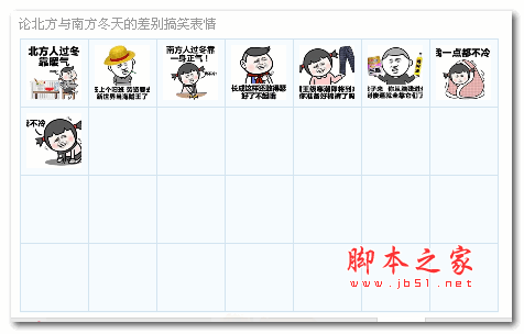 论北方与南方冬天的差别搞笑表情包 8P 免费版