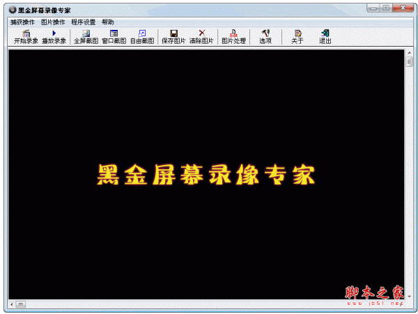黑金屏幕录像专家 v1.1 中文绿色免费版