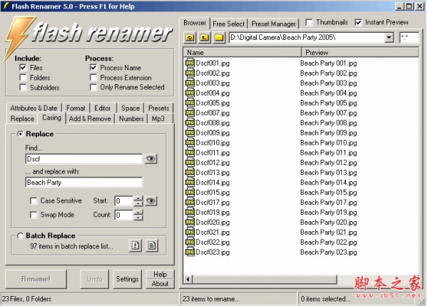 文件改名软件Flash Renamer v6.8 官方安装版