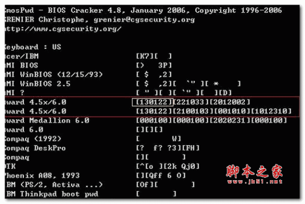 BIOS密码恢复工具(CmosPwd) v5.0 绿色免费版