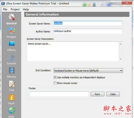 Ultra Screen Saver Maker(屏幕保护程序制作工具) v3.2 官方安装版