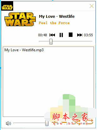 StarWars Music Player星球大战主题音乐播放器 v1.0 英文安装免费版