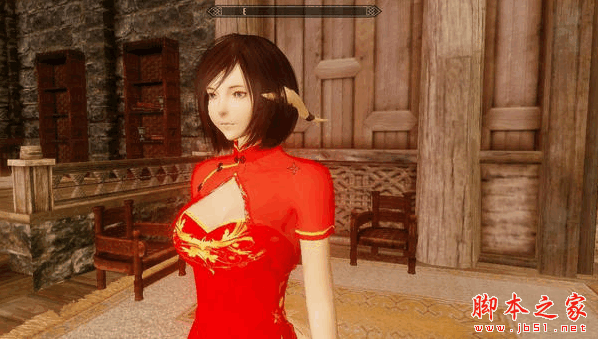 上古卷轴5全套绝美中国红旗袍MOD免费版