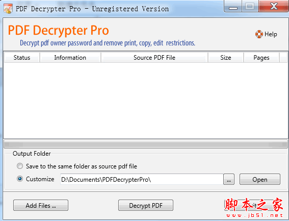 PDF Decrypter Pro(PDF解密工具) v4.5.0 官方免费安装版 附注册码