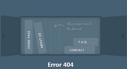 纯CSS3超酷书架样式404页面特效源码