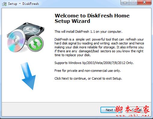 DiskFresh(刷新硬盘信号工具) v1.1 免费安装版