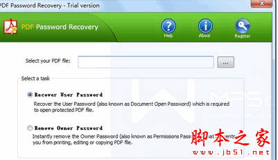 PDF Password Recovery(PDF密码恢复工具) v3.1.1 免费安装版