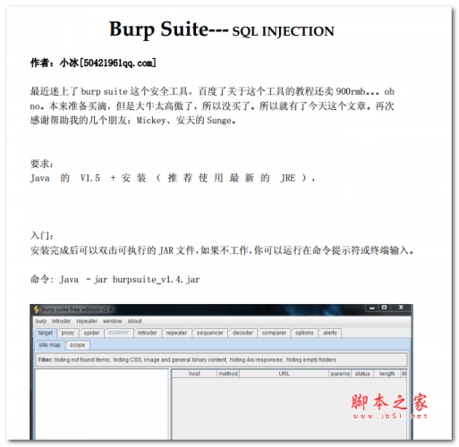 burp suite injection中的应用 中文PDF版 2.14MB