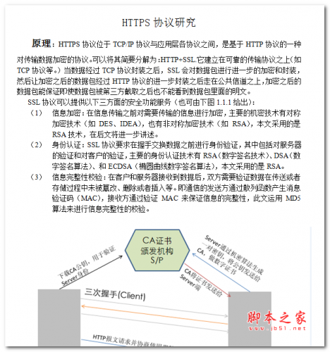 HTTPS协议研究 中文WORD版 2.3MB