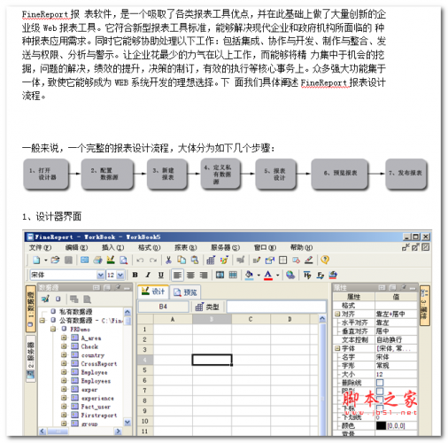 专业Web报表工具FineReport ——报表制作流程 中文WORD版