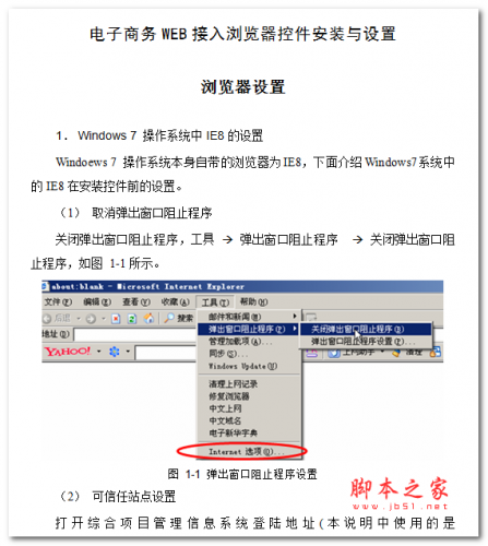 IE浏览器控件安装与设置(ActiveX插件) 中文WORD版