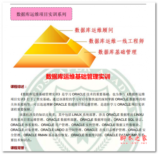 数据库运维基础管理实训 中文PDF版