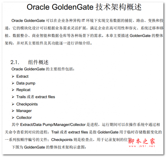 Oracle GoldenGate技术架构概述 中文PDF版