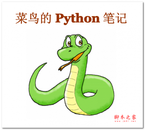 菜鸟的Python笔记 中文PDF版