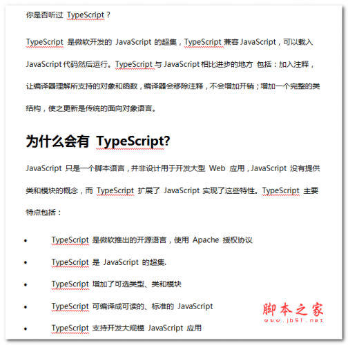 TypeScript 入门指南 中文WORD版
