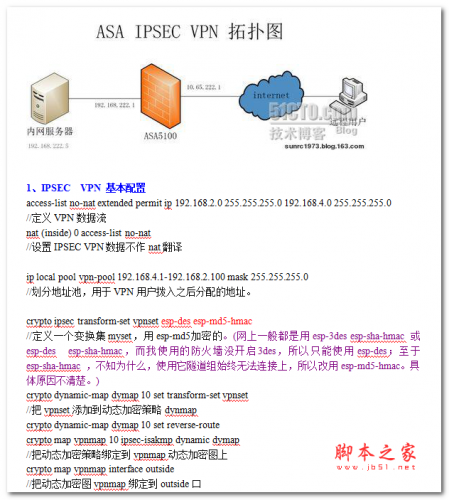 ASA remote VPN配置实例 中文WORD版