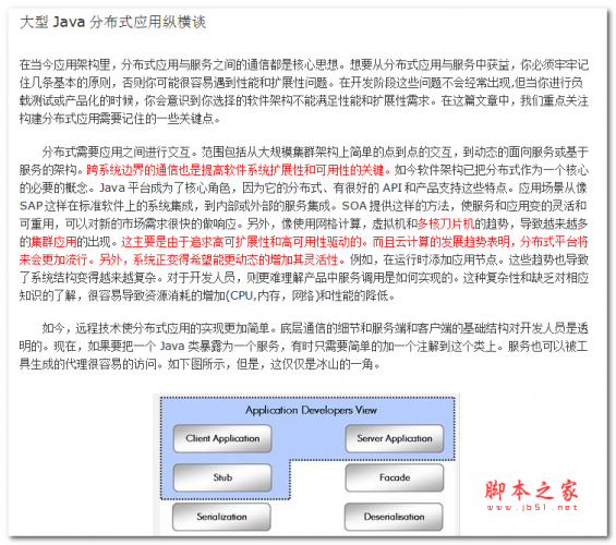 大型Java分布式应用纵横谈 中文WORD版