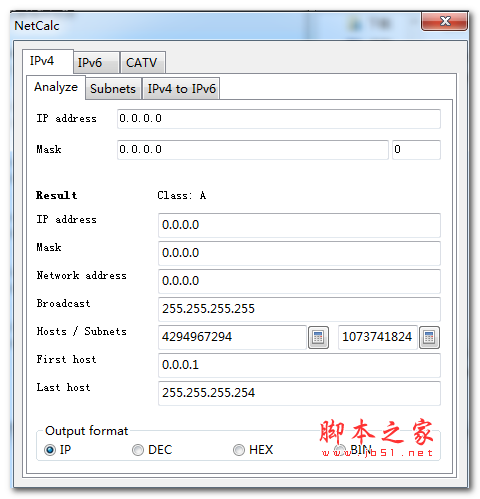 NetCalc网段计算器 V12.10 绿色版