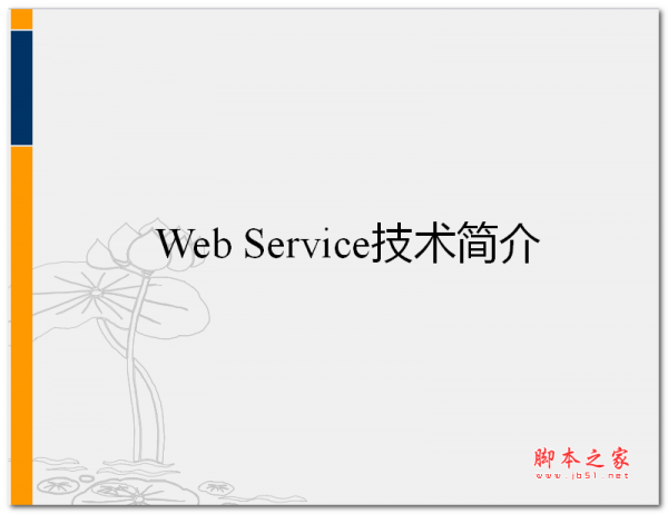 Web Service技术简介 中文PPT版