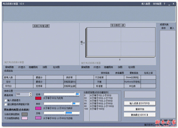 瑞文考试成绩计算器 v2.0 免费绿色版