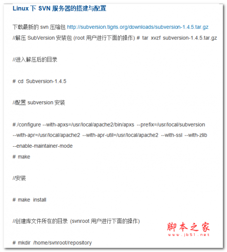 Linux下SVN服务器的搭建与配置 中文WORD版