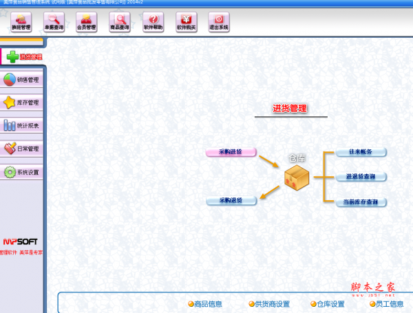 美萍食品销售管理软件 V2014.2 免费安装版