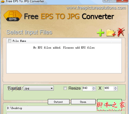 Free EPS To JPG Converter(EPS转换JPG格式) v1.0 免费绿色版