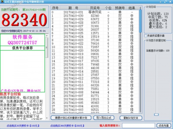 公式王重庆时时彩个位平刷 单双计划软件 v17.4 官方免费绿色版