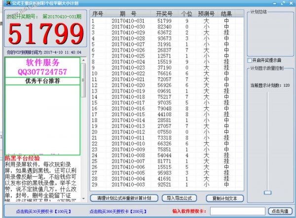 公式王重庆时时彩个位平刷大小计划软件 v17.4 官方免费绿色版