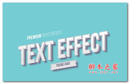 Text Effect立体3D文字模板AE模板