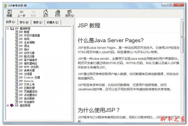 JSP参考手册 中文CHM版