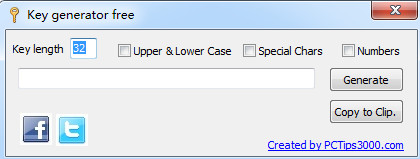 Key generator(密钥生成器) V1.0 免费安装版