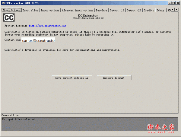 ccextractor gui(字幕提取工具) v0.82.0 英文绿色免费版(附教程)