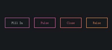 CSS3实现的鼠标悬停按钮边框及文字动画特效源码