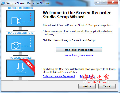 Screen Recorder Studio pro(屏幕视频录制软件) v1.2 官方英文安装版