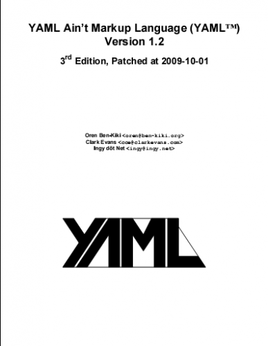 YAML 参考手册 英文版