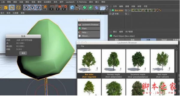 C4D/Max植物模型包插件Laubwerk Plants Kit 6 & 7 安装版 支持C4D R19