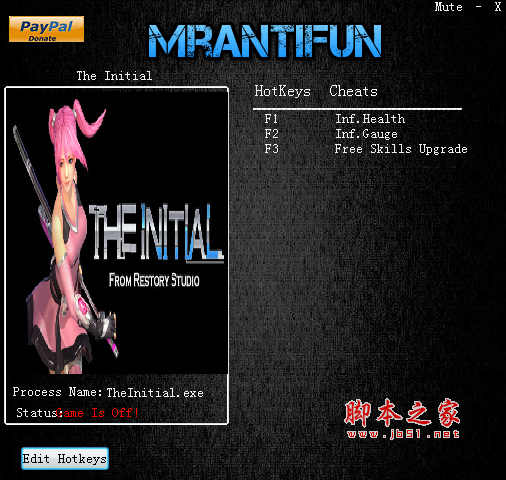 初体计划三项修改器(游戏作弊工具) v1.0 免费绿色版