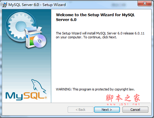 MySQL v6.0.11 64位 for Windows 官方正式版(附安装教程)