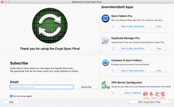 Crypt Sync Files for Mac(文件加密和同步工具) 1.3.1 苹果电脑特别版