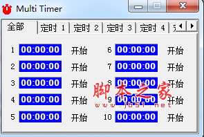 Multi Timer(超级定时器) V1.0 中文免费绿色版