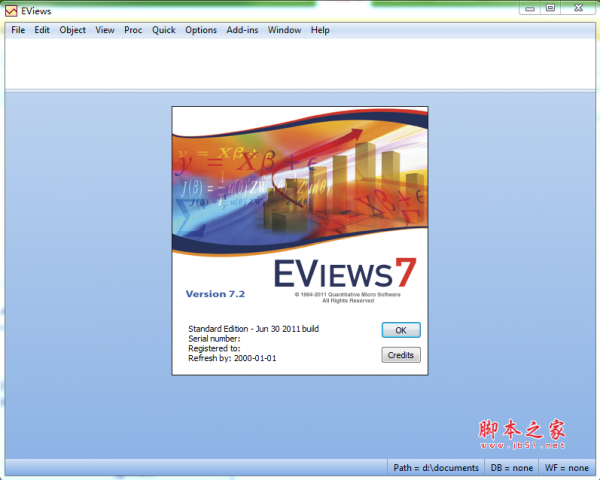 eviews(计量经济学分析预测软件) v7.2 英文绿色特别版