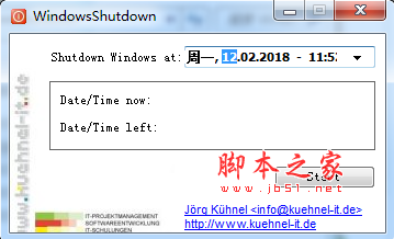 WindowsShutdown(电脑定时关机软件) v1.0 免费绿色版