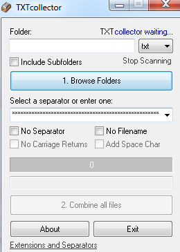 TXT collector(快速合并多个txt文本文件) v2.0.2 英文安装版